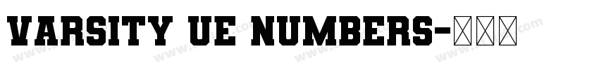varsity ue numbers字体转换